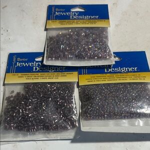 Darice Jewelry Designer Lavender Glass Beads